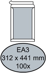 Envelop Quantore bordrug EA3 312x441mm zelfklevend wit 100 stuks