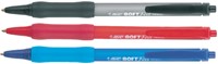 Balpen Bic soft feel grip clic, medium, blauw-3