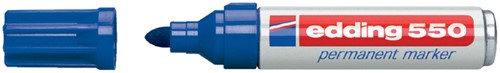 Permanent marker edding 550, rond, 3-4mm, blauw