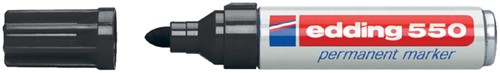 Permanent marker edding 550, rond, 3-4mm, zwart