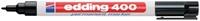 Permanent marker edding 400, rond, 1mm, zwart