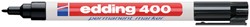 Permanent marker edding 400, rond, 1mm, zwart
