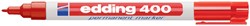 Permanent marker edding 400, rond, 1mm, rood