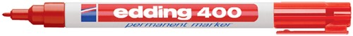 Permanent marker edding 400, rond, 1mm, rood