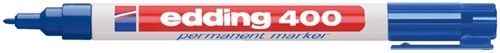 Permanent marker edding 400, rond, 1mm, blauw