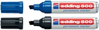 Permanent marker edding 500, schuin, 2-7mm, assorti, doos à 10 stuks-2