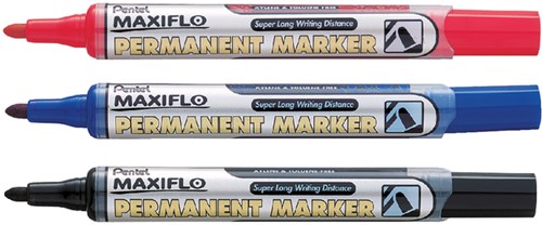 Viltstift Pentel NLF50 Maxiflo rond 1mm rood-2