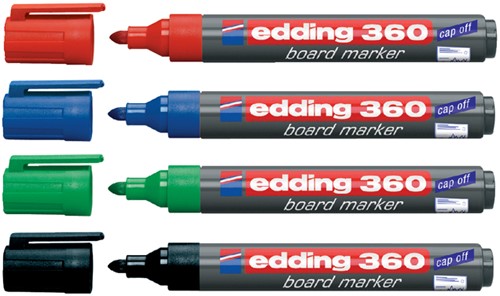 Whiteboardmarker edding 360 rond 1.5-3mm blauw-2