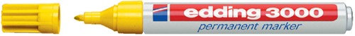 Permanent marker edding 3000, rond, 1.5-3mm, geel