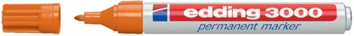 Permanent marker edding 3000, rond, 1.5-3mm, oranje