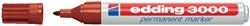 Permanent marker edding 3000, rond, 1.5-3mm, bruin