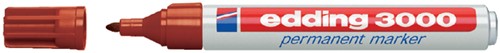 Permanent marker edding 3000, rond, 1.5-3mm, bruin