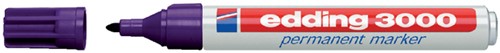 Permanent marker edding 3000, rond, 1.5-3mm, violet
