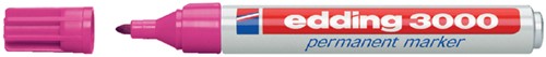 Permanent marker edding 3000, rond, 1.5-3mm, roze
