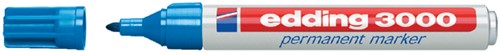 Permanent marker edding 3000, rond, 1.5-3mm, lichtblauw