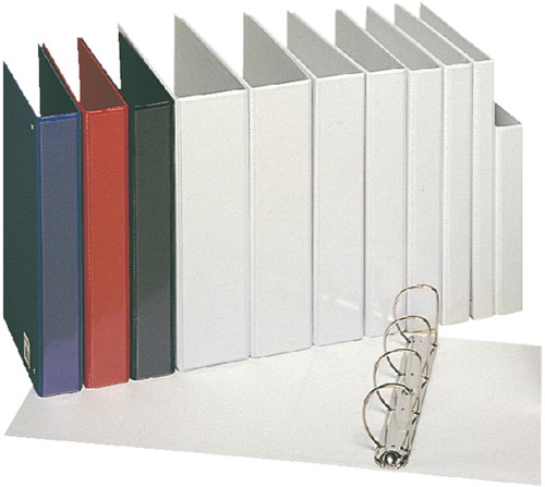 Presentatieringband Esselte panorama A4 4-rings D-mechaniek 20mm PP rood-2