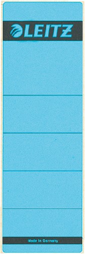 Rugetiket Leitz breed/kort 62x192mm zelfklevend blauw 10 stuks