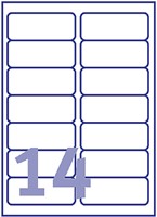 Etiket Avery J8163-10 99.1x38.1mm wit 140 etiketten-2