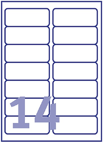 Etiket Avery J8163-10 99.1x38.1mm wit 140 etiketten-2