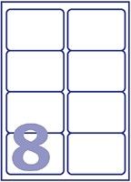 Etiket Avery J8165-40 99.1x67.7mm wit 320 stuks-2