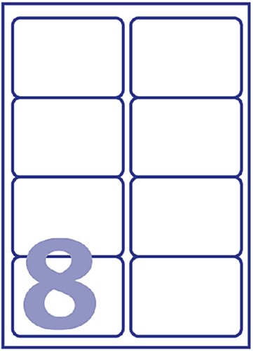 Etiket Avery L7165-40 99.1x67.7mm wit 320 etiketten-2