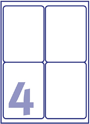 Etiket Avery J8169-25 99.1x139mm wit 100 etiketten-2