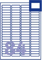 Etiket Avery J8656-25 46x11.1mm wit 2100 etiketten-2