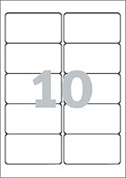 Etiket Avery Zweckform L4744REV-25 96x50.8mm afneembaar wit 250stuks-2