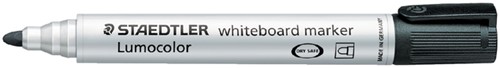 Whiteboardmarker Staedtler Lumocolor 351 rond zwart 2mm