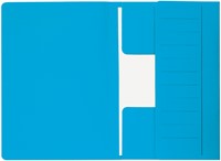 Dossiermap Djois Secolor Mammoet folio 3 kleppen 250gr recycled blauw