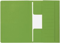 Dossiermap Djois Secolor Mammoet folio 3 kleppen 250gr recylced groen
