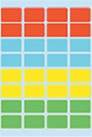 Etiket HERMA 3631 12x19mm assorti 160 stuks