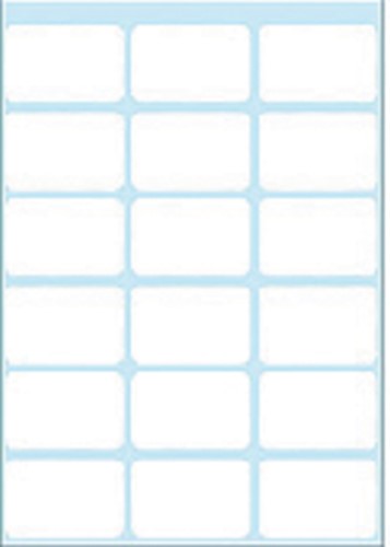 Etiket HERMA 3746 17x26mm wit 126 stuks