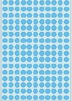 Etiket HERMA 2213 rond 8mm blauw 5632stuks-1