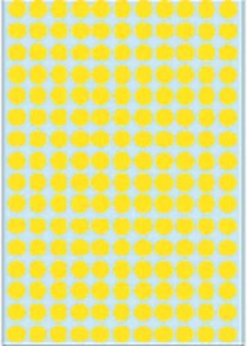 Etiket HERMA 2211 rond 8mm geel 5632stuks-2