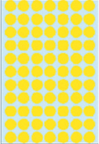 Etiket HERMA 2231 rond 13mm geel 2464stuks-1