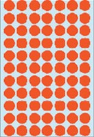 Etiket HERMA 2232 rond 13mm rood 2464 stuks-1