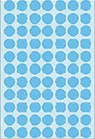 Etiket HERMA 2233 rond 13mm blauw 2464stuks-1