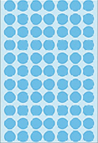 Etiket HERMA 2233 rond 13mm blauw 2464stuks-1