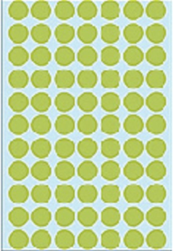 Etiket HERMA 2235 rond 13mm groen 2464stuks-1