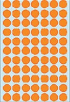 Etiket HERMA 2234 rond 13mm fluor oranje 1848stuks-1