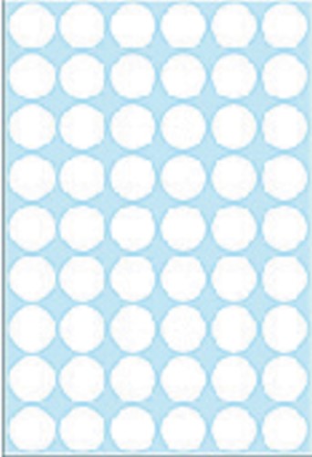 Etiket HERMA 2240 rond 16mm wit 1728stuks-1