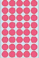 Etiket HERMA 2256 rond 19mm fluor rood 960stuks-1