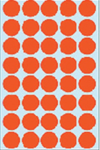 Etiket HERMA 2252 rond 19mm rood 1280 stuks-1