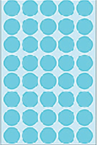 Etiket HERMA 2253 rond 19mm blauw 1280stuks-1