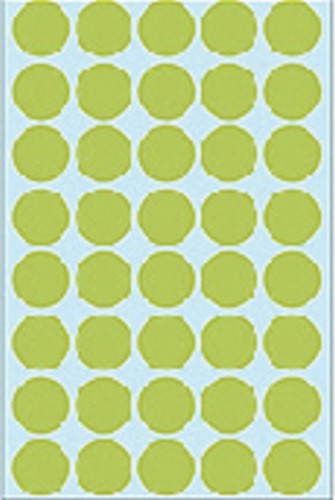 Etiket HERMA 2255 rond 19mm groen 1280stuks-1