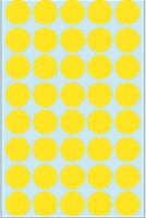 Etiket HERMA 2251 rond 19mm geel 1280 stuks-1