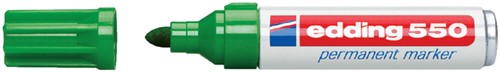 Permanent marker edding 550, rond, 3-4mm, groen