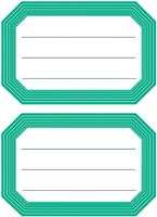 Etiket HERMA 5716 82x55mm schrift groene rand 12stuks-2