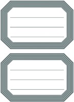 Etiket HERMA 5719 82x55mm schrift grijze rand 12stuks-2